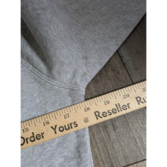 Alphalete Cropped Long Sleeve Crew Neck Sweatshirt Women's XS Heathered Gray - Picture 5 of 7